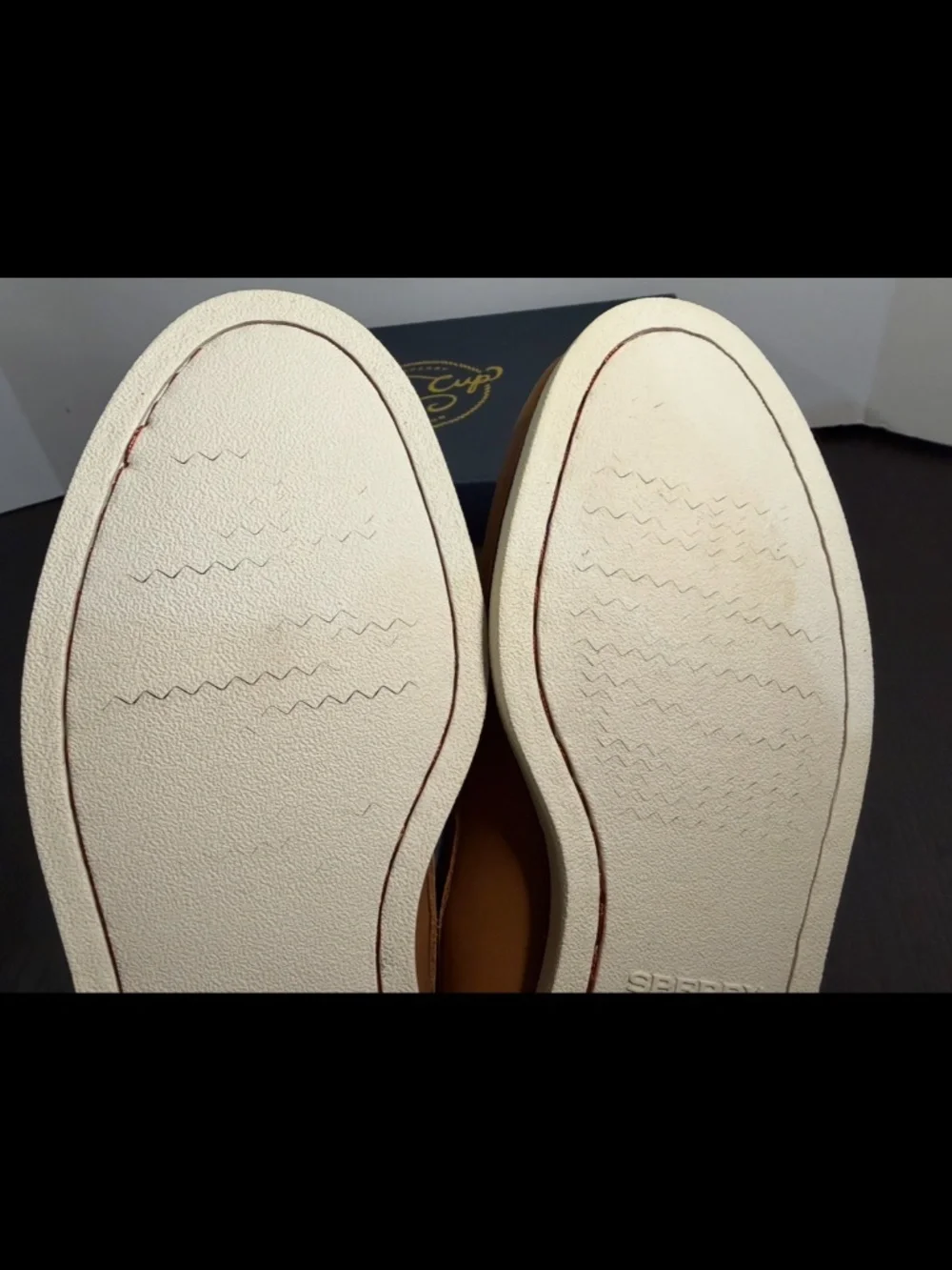 Sperry Gold Cup Authentic Original 2 Eye Boat Shoes Tan Mens 8M